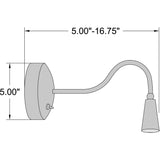 Access 'Goosneck' Bronze 1-light LED Wall Lamp