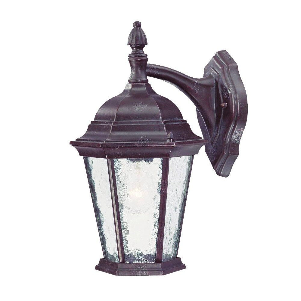 Acclaim Lighting Telfair Collection Wall-Mount 1-Light Outdoor Marbleized Mahogany Light Fixture