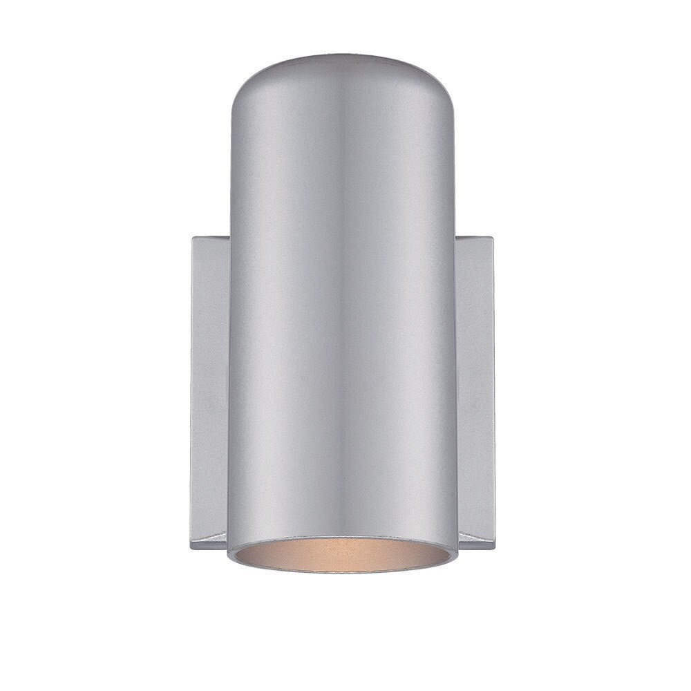 Acclaim Lighting Wall Sconces Collection Wall-Mount 1-Light Outdoor Brushed Silver Light Fixture