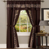 Achim Fairfield 5 Piece Window Curtain Set - 55x63