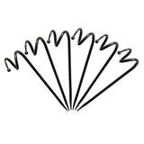 Achla Designs 14" H Graphite Wrought Iron Hose Guard w/Ball End Design (Set of 6), Hose Guide - 14"H