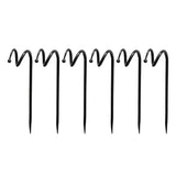 Achla Designs 14" H Graphite Wrought Iron Hose Guard w/Ball End Design (Set of 6), Hose Guide - 14"H