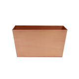 Achla Designs 22" W Rectangle Copper Plated Galvanized Steel Flower Box, Indoor Outdoor Use