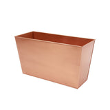 Achla Designs 22" W Rectangle Copper Plated Galvanized Steel Flower Box, Indoor Outdoor Use