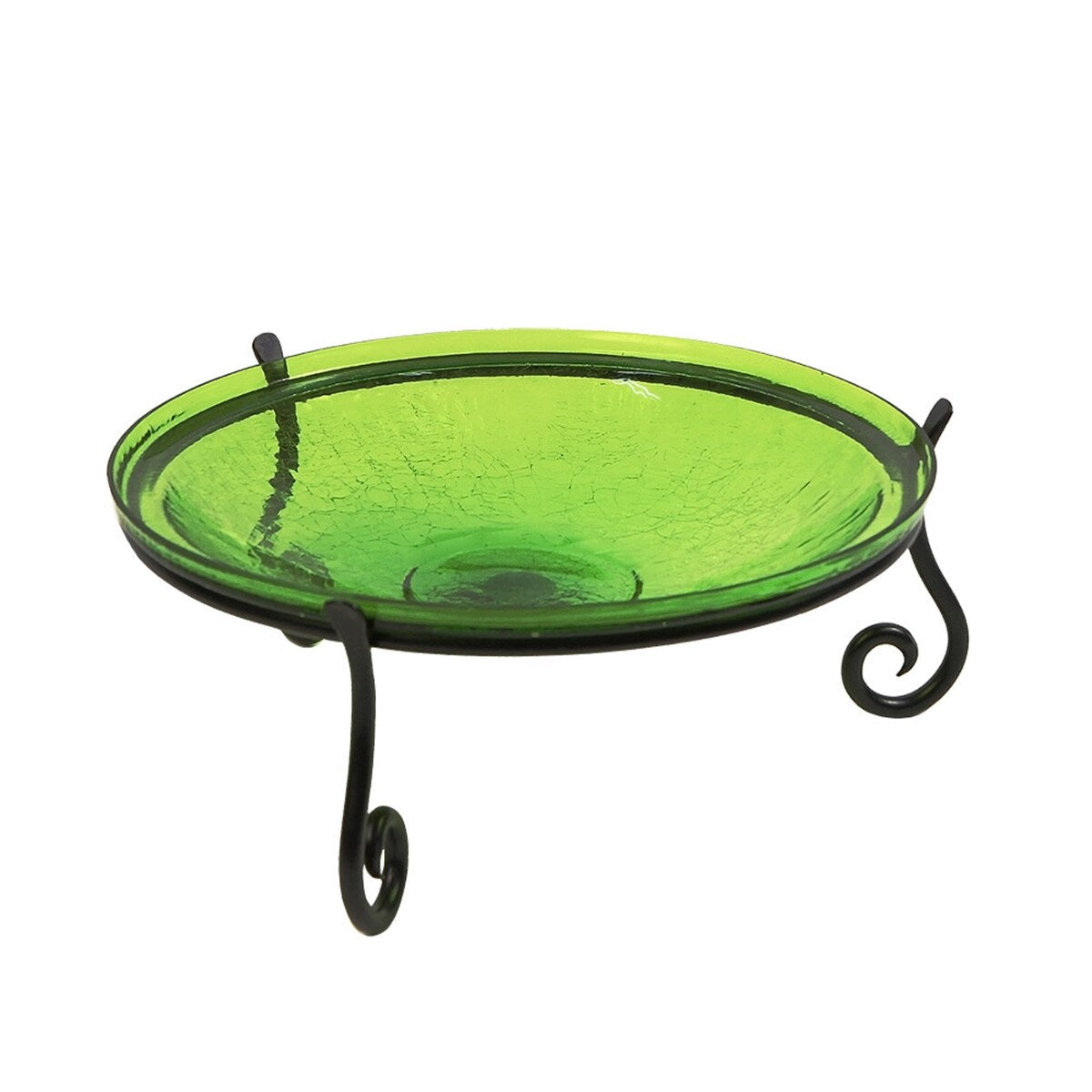 Achla Designs Short Ring Stand II for Planter, Birdbath, Gazing Ball, 14.75 Inch Diameter, Black Powder Coat Finish