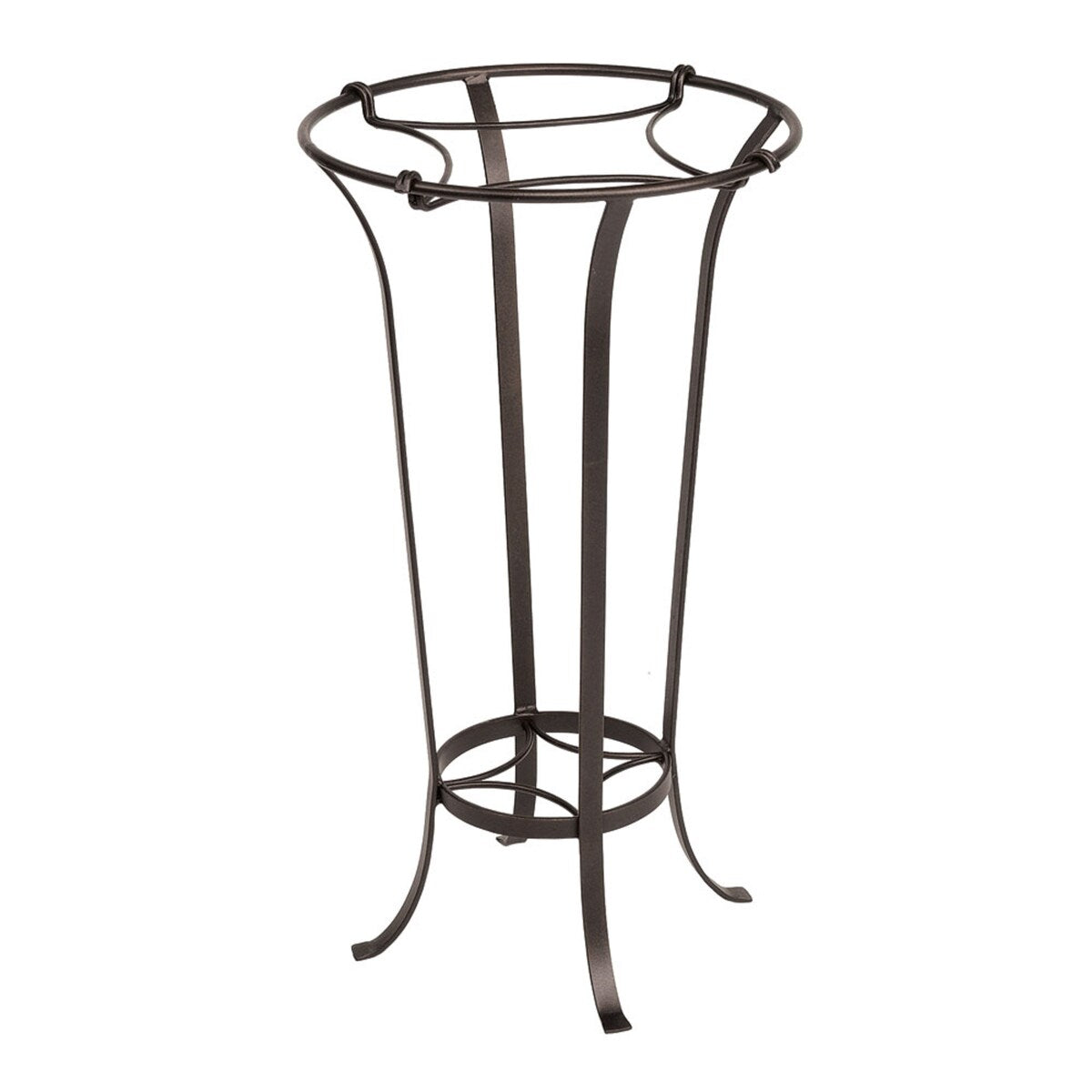 Achla Designs Tulip Plant Stand With Insert, 28 Inch Tall, Roman Bronze Powder Coat Finish