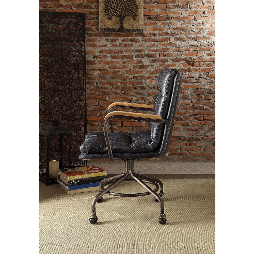 Acme Furniture Hedia Top Grain Leather Office Chair