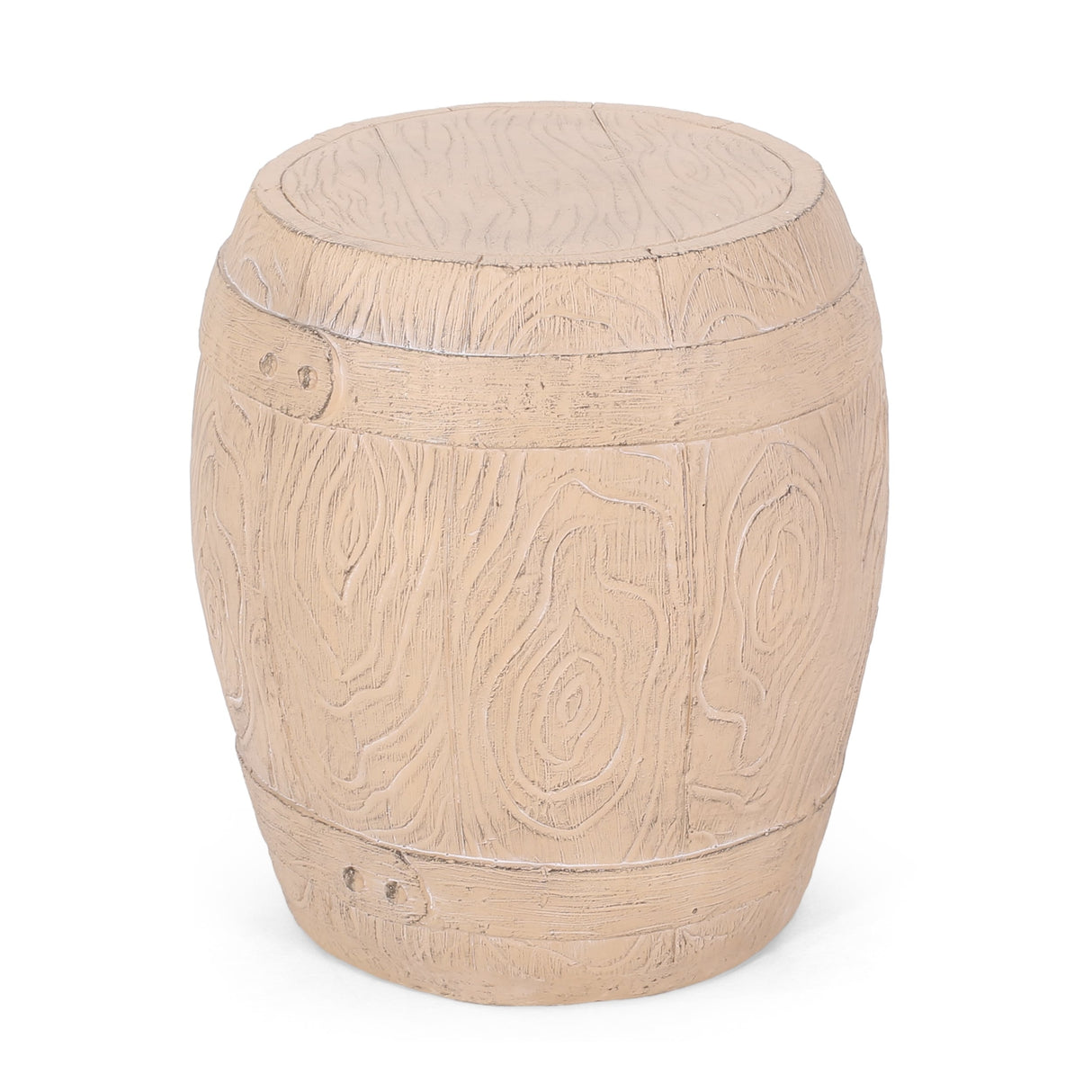 Acorn Outdoor Lightweight Concrete Side Table by Christopher Knight Home