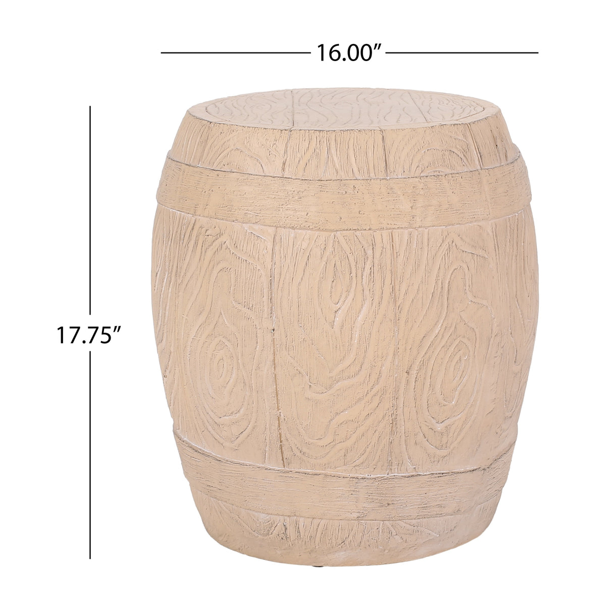 Acorn Outdoor Lightweight Concrete Side Table by Christopher Knight Home