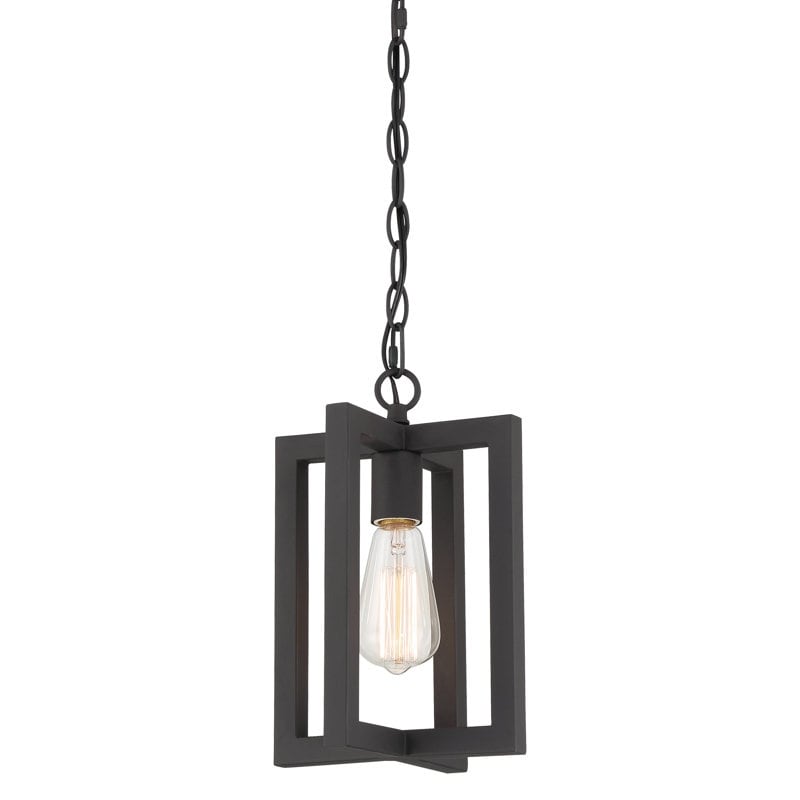 Modern Farmhouse 1-light Geometric Kitchen Island Pendant Lighting - 8 in. D