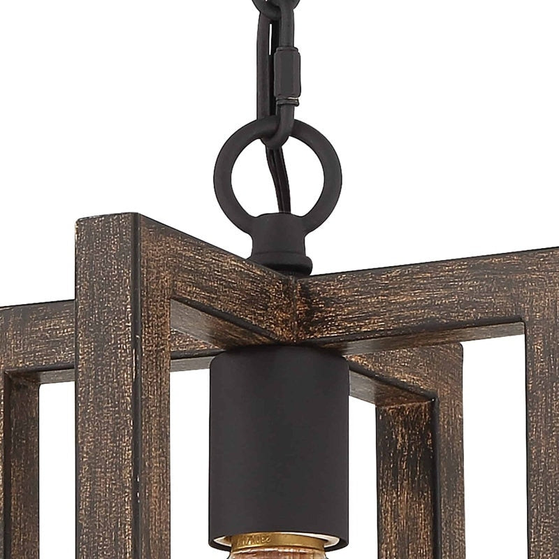 Modern Farmhouse 1-light Geometric Kitchen Island Pendant Lighting - 8 in. D