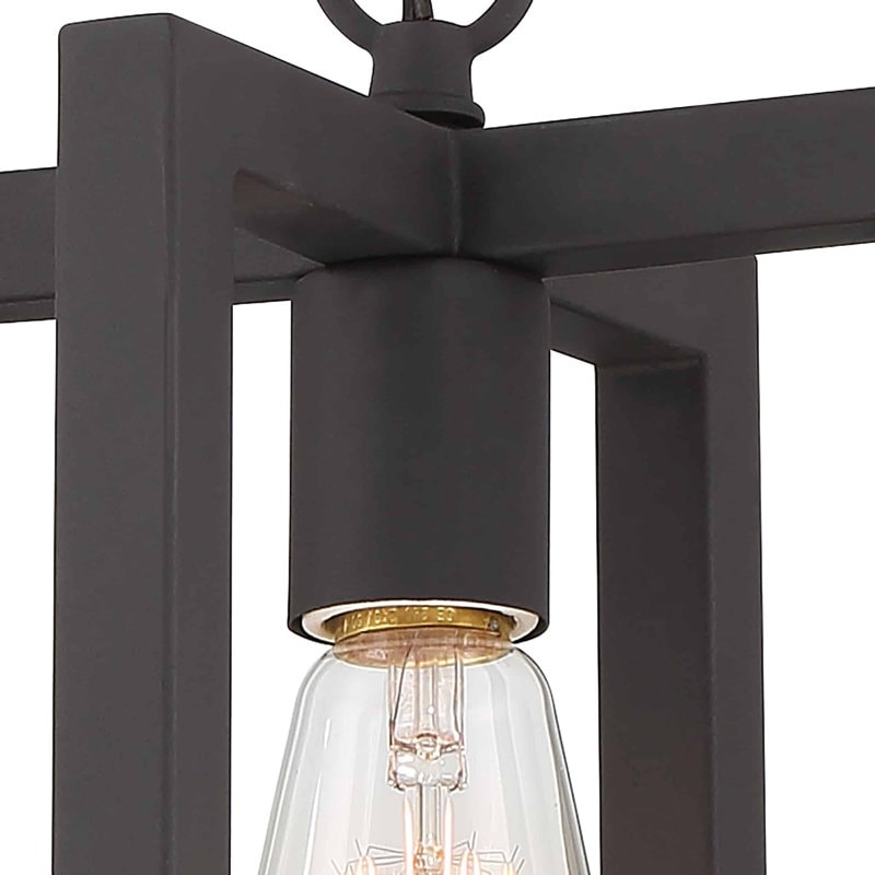 Modern Farmhouse 1-light Geometric Kitchen Island Pendant Lighting - 8 in. D