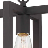 Modern Farmhouse 1-light Geometric Kitchen Island Pendant Lighting - 8 in. D