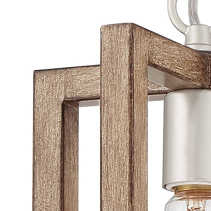 Modern Farmhouse 1-light Geometric Kitchen Island Pendant Lighting - 8 in. D