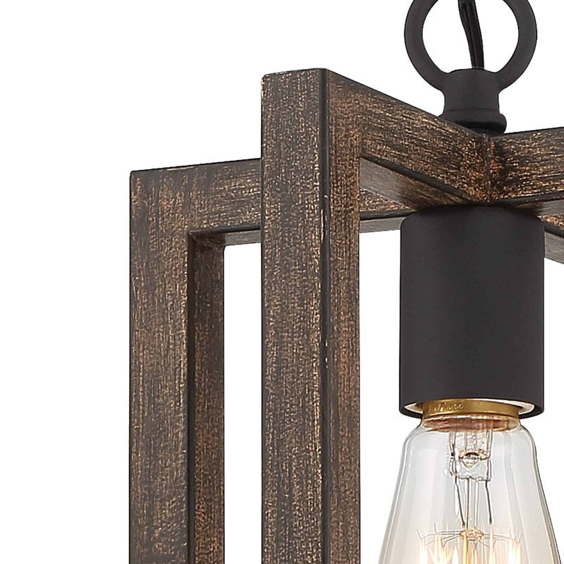 Modern Farmhouse 1-light Geometric Kitchen Island Pendant Lighting - 8 in. D