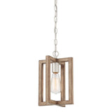 Modern Farmhouse 1-light Geometric Kitchen Island Pendant Lighting - 8 in. D