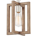 Modern Farmhouse 1-light Geometric Kitchen Island Pendant Lighting - 8 in. D
