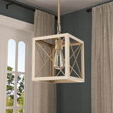 Kiro 1-light Modern Farmhouse Rectangle Pendant Light with UL Certified - N/A