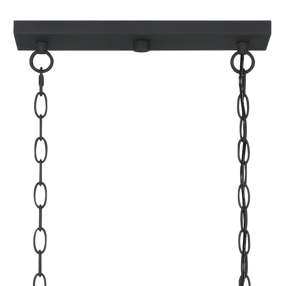 55In Farmhouse Black/ Gold 7-light Linear Dining Chandelier with UL Certified - 55 inches