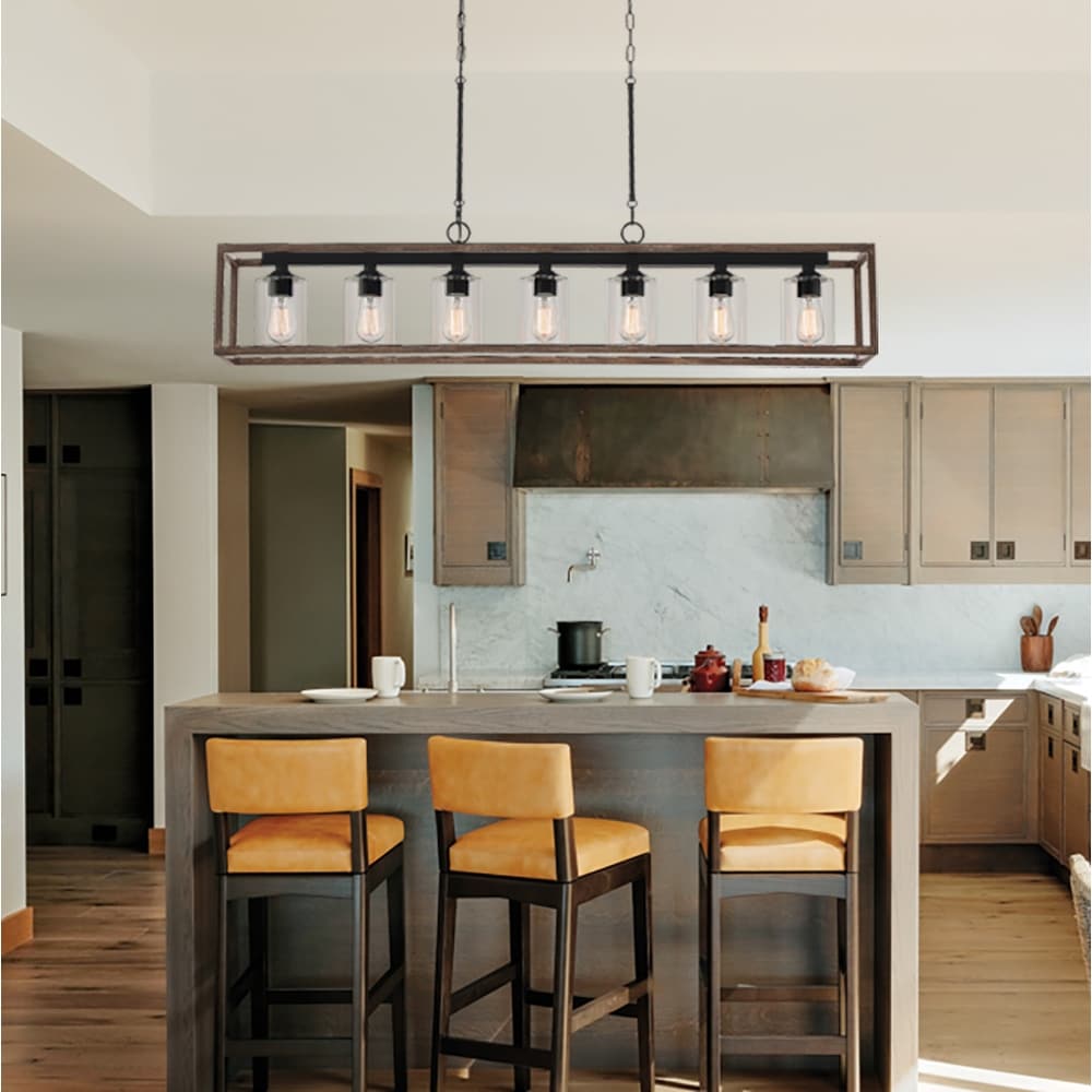 Roundhil 7-light Modern Farmhouse Kitchen Island Pendant Lighting