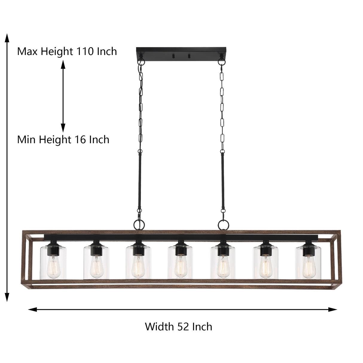 Roundhil 7-light Modern Farmhouse Kitchen Island Pendant Lighting