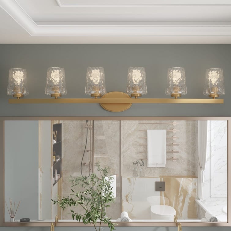 Acroma Modern Bathroom Vanity Light Art Glass Wall Sconce