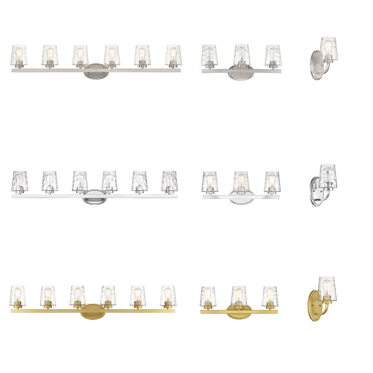 Acroma Modern Bathroom Vanity Light Art Glass Wall Sconce
