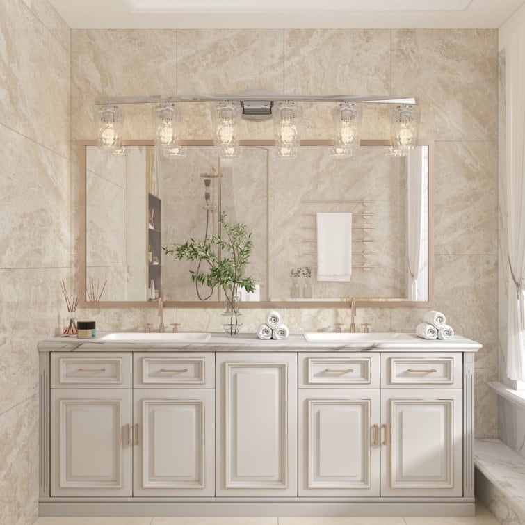 Acroma Modern Bathroom Vanity Light Art Glass Wall Sconce