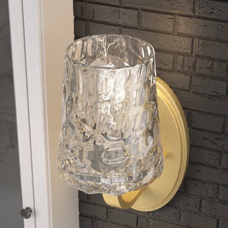 Acroma Modern Bathroom Vanity Light Art Glass Wall Sconce