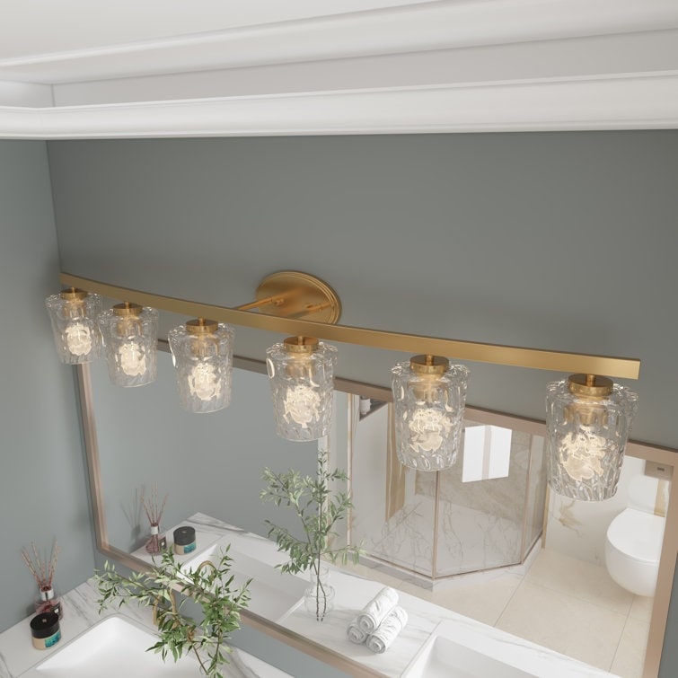 Acroma Modern Bathroom Vanity Light Art Glass Wall Sconce