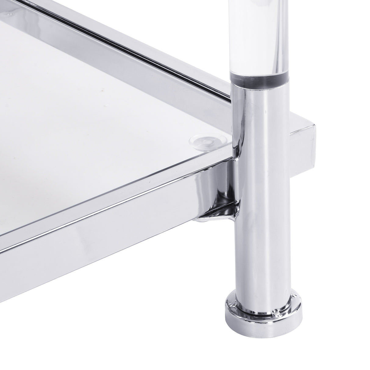 Acrylic Glass Side Table, Console Table for Living Room