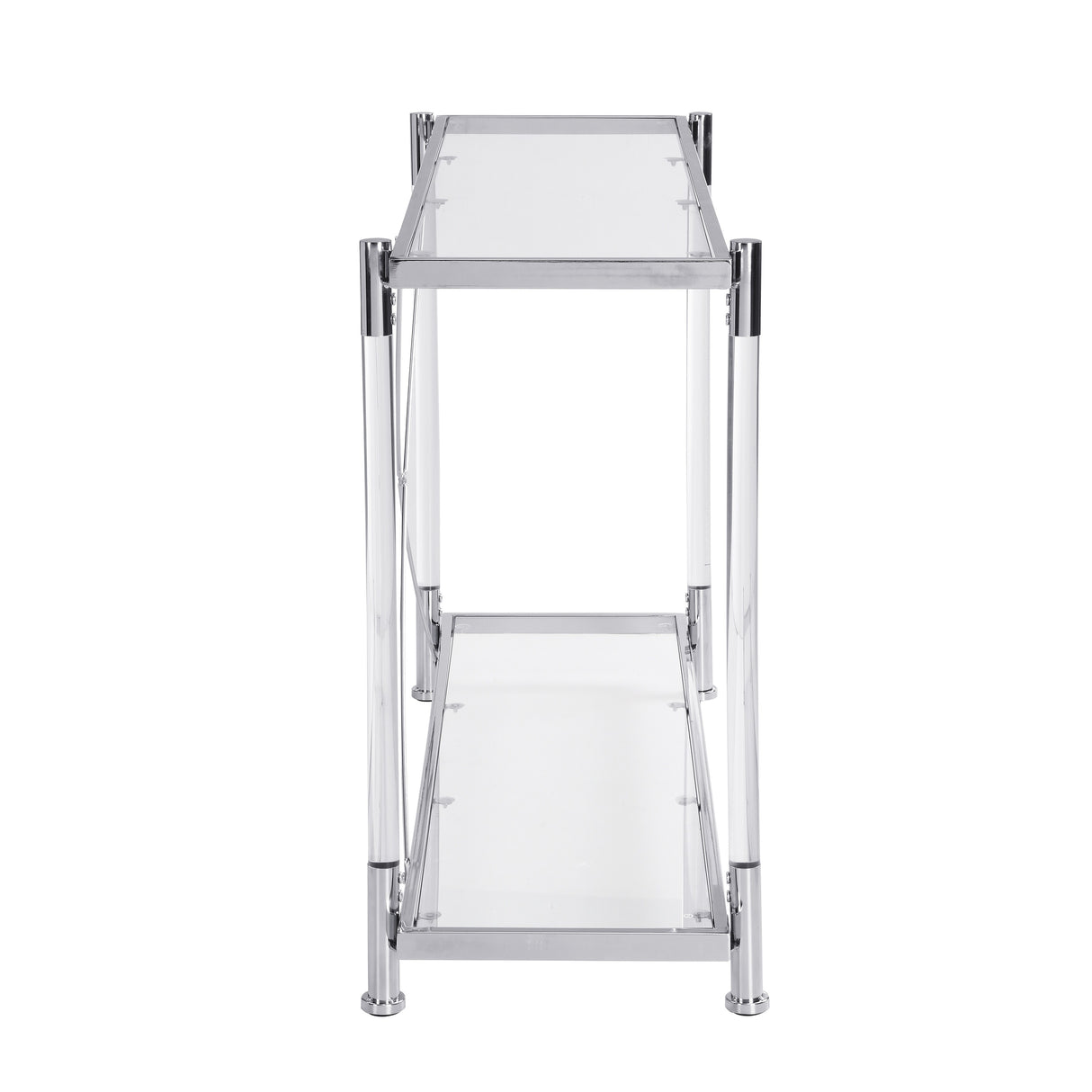 Acrylic Glass Side Table, Console Table for Living Room