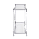 Acrylic Glass Side Table, Console Table for Living Room
