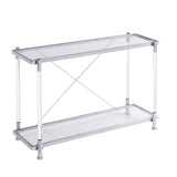 Acrylic Glass Side Table, Console Table for Living Room