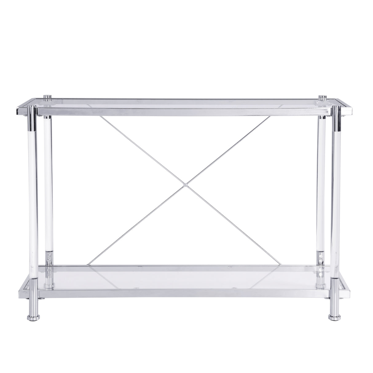 Acrylic Glass Side Table, Console Table for Living Room