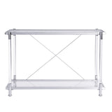 Acrylic Glass Side Table, Console Table for Living Room