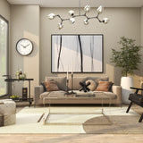 Acrylic Plastic or Metal with Glass Top and Acrylic Legs or Silver Frame Support Coffee Table- Gold or Clear - Roche River Decor