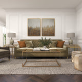 Acrylic Plastic or Metal with Glass Top and Acrylic Legs or Silver Frame Support Coffee Table- Gold or Clear - Roche River Decor