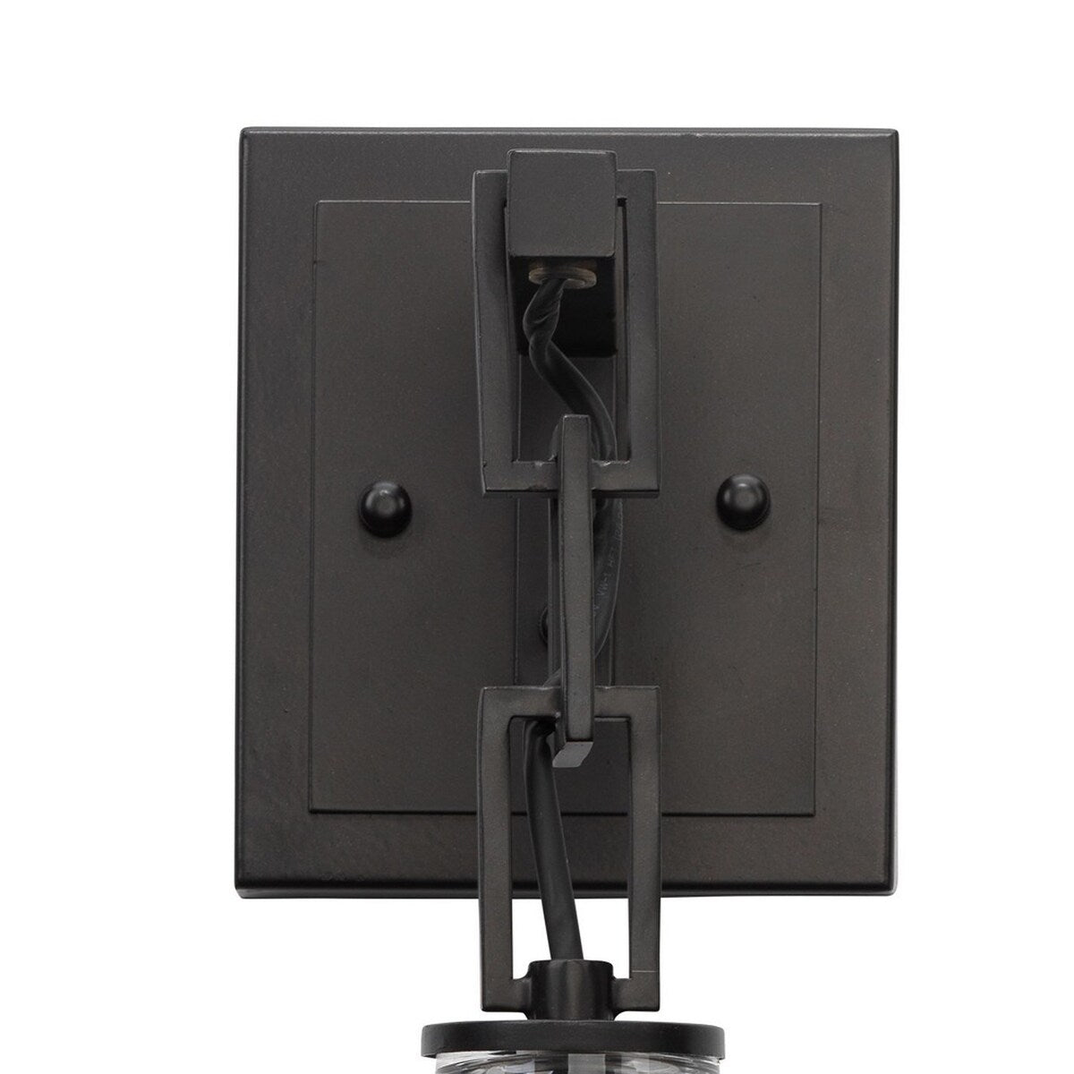Ada 18 Inch Modern Wall Sconce, Real Blown Glass, 40W Bulb, Black Finish