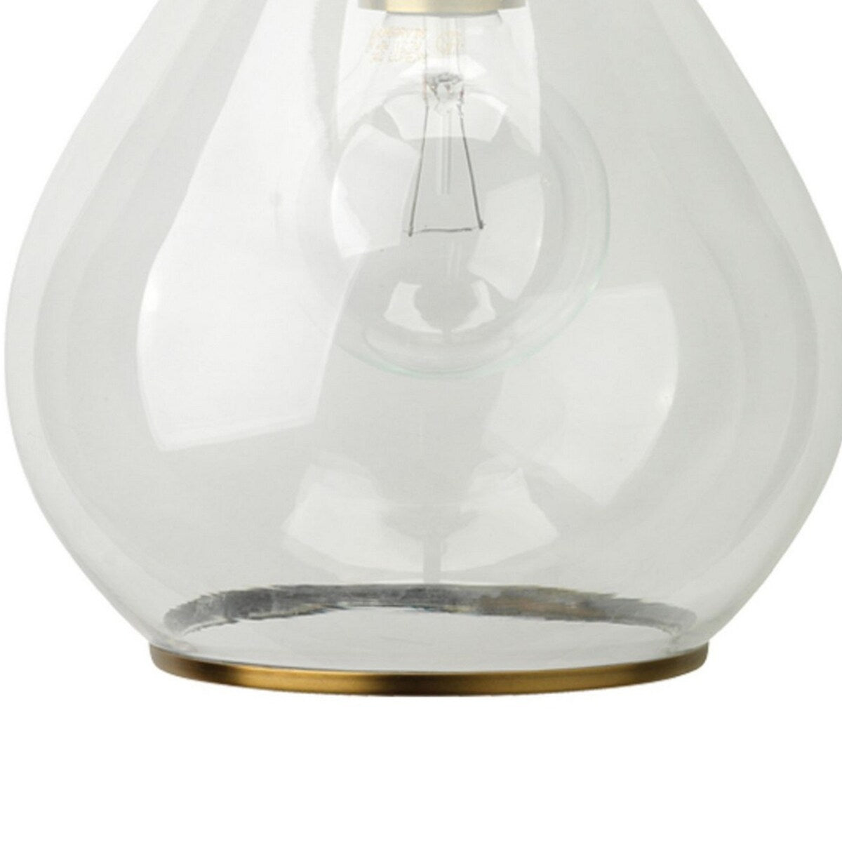 Ada 18 Inch Modern Wall Sconce, Real Blown Glass, 40W Bulb, Brass Finish