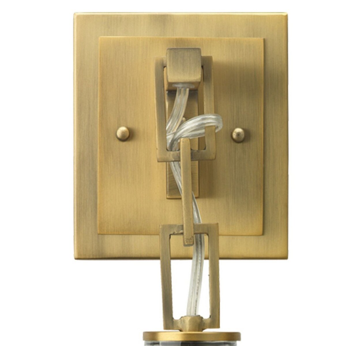 Ada 18 Inch Modern Wall Sconce, Real Blown Glass, 40W Bulb, Brass Finish