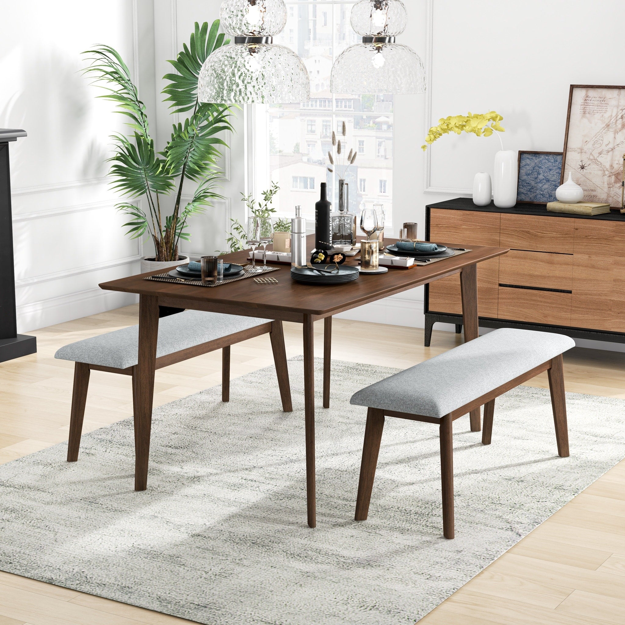 Overstock 3 piece dining set discount