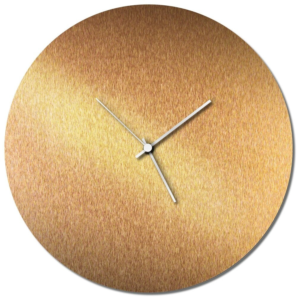 Adam Schwoeppe 'Coppersmith Circle Clock Large' Midcentury Modern Style Wall Clock