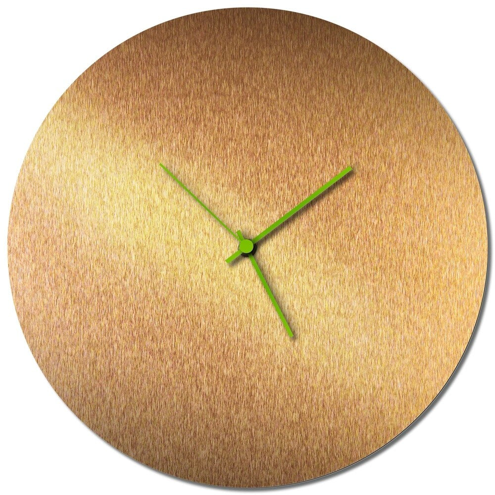 Adam Schwoeppe 'Coppersmith Circle Clock Large' Midcentury Modern Style Wall Clock