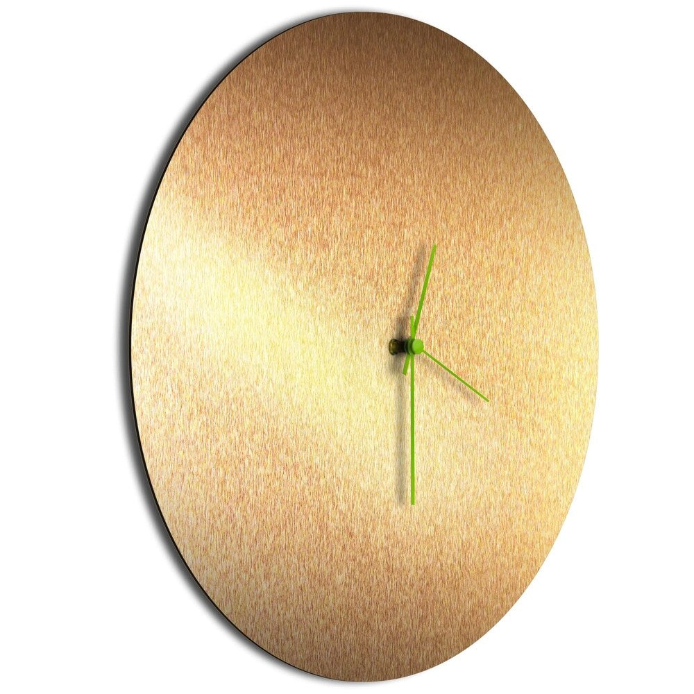 Adam Schwoeppe 'Coppersmith Circle Clock Large' Midcentury Modern Style Wall Clock