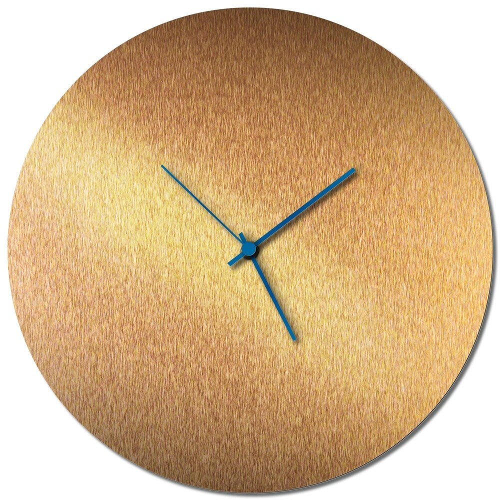 Adam Schwoeppe 'Coppersmith Circle Clock Large' Midcentury Modern Style Wall Clock