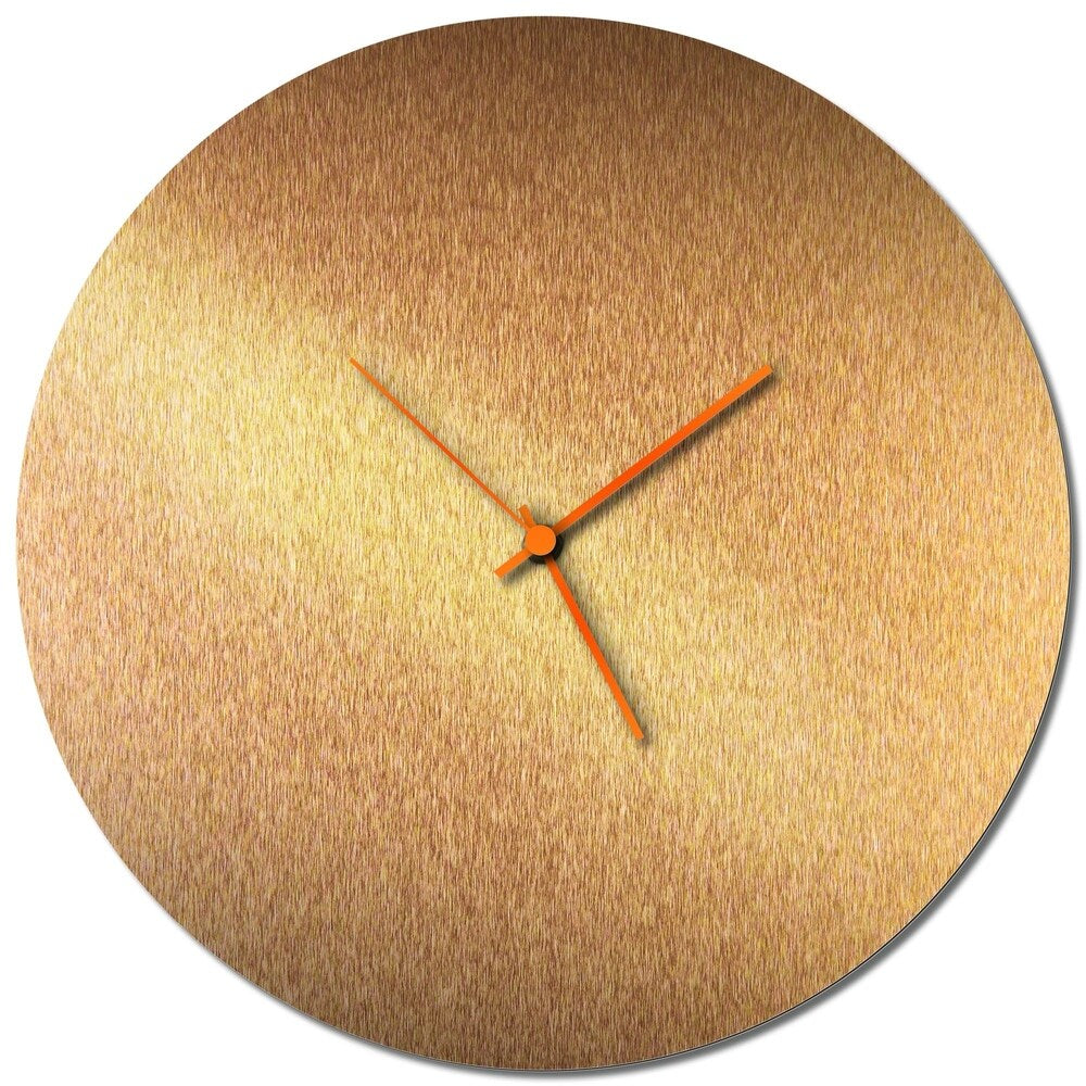 Adam Schwoeppe 'Coppersmith Circle Clock Large' Midcentury Modern Style Wall Clock