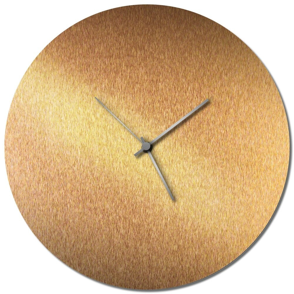Adam Schwoeppe 'Coppersmith Circle Clock Large' Midcentury Modern Style Wall Clock