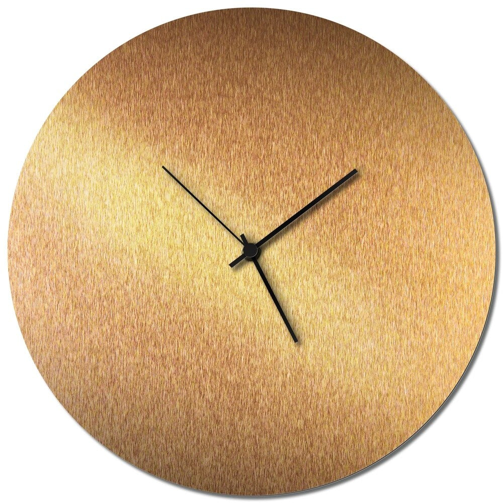 Adam Schwoeppe 'Coppersmith Circle Clock Large' Midcentury Modern Style Wall Clock