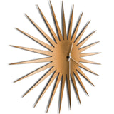 Adam Schwoeppe 'MCM Starburst Clock Bronze' Midcentury Modern Style Wall Clock - N/A